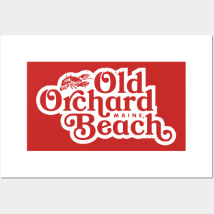 Vintage Old Orchard Beach Maine Lobster Posters and Art